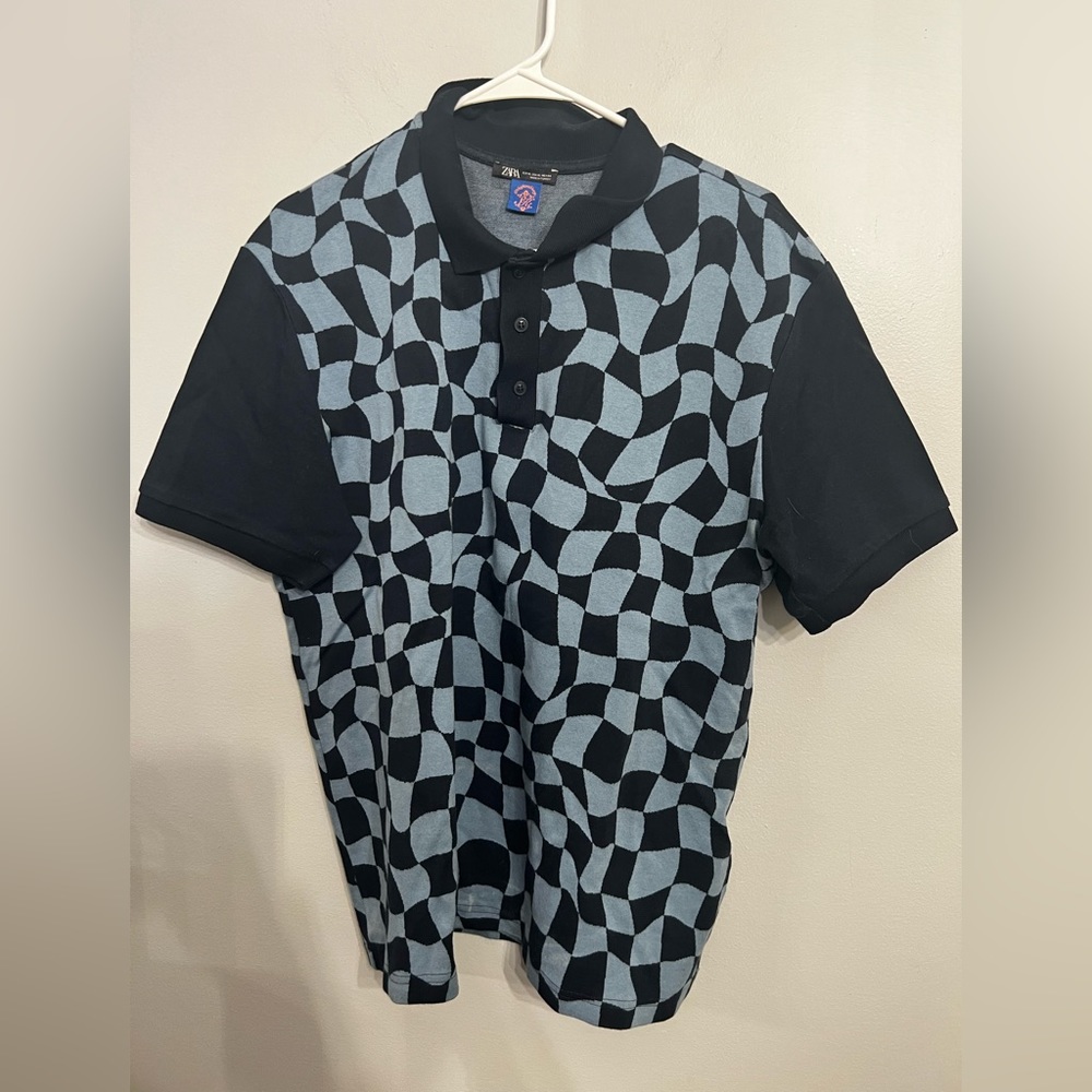 Zara x Spanish King Blue Polo XL
